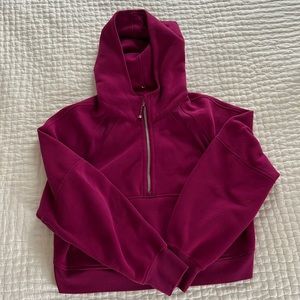 Lululemon half zip magenta